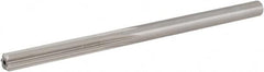 Hertel - #6 High Speed Steel 6 Flute Chucking Reamer - Straight Flute, 0.204" Straight Shank, 1-1/4" Flute Length, 3-3/4" OAL - Benchmark Tooling