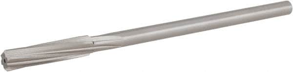 Hertel - 19/64" Cobalt 6 Flute Chucking Reamer - Spiral Flute, 0.2792" Straight Shank, 1-1/2" Flute Length, 6" OAL - Benchmark Tooling