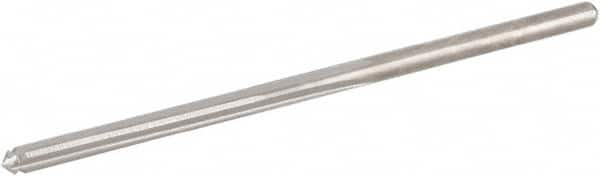 Hertel - #45 High Speed Steel 4 Flute Chucking Reamer - Straight Flute, Straight Shank, 3/4" Flute Length, 2-1/8" OAL - Benchmark Tooling