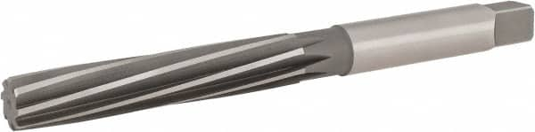 Hertel - 1-1/8" Diam, Straight Shank, 5.81" Flute, Hand Reamer - Benchmark Tooling