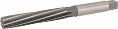 Hertel - 15/16" Diam, Straight Shank, 5.13" Flute, Hand Reamer - Benchmark Tooling