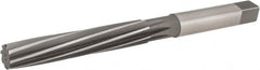 Hertel - 9/16" Diam, Straight Shank, 3-1/4" Flute, Hand Reamer - Benchmark Tooling