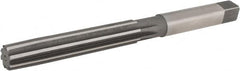 Hertel - 19/32" Diam, Straight Shank, 3-3/8" Flute, Hand Reamer - Benchmark Tooling