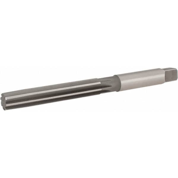 Hertel - 27/32" Diam, Straight Shank, 4-11/16" Flute, Hand Reamer - Benchmark Tooling