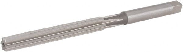 Hertel - 19/64" Diam, Straight Shank, 2-1/4" Flute, Hand Reamer - Benchmark Tooling