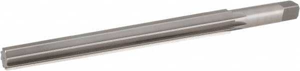 Hertel - #10 Pin, 0.7216" Diam, 0.5799" Small End, 5/8" Diam Straight Shank, 6-13/16" Flute, Taper Pin Reamer - Benchmark Tooling