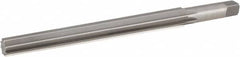 Hertel - #10 Pin, 0.7216" Diam, 0.5799" Small End, 5/8" Diam Straight Shank, 6-13/16" Flute, Taper Pin Reamer - Benchmark Tooling
