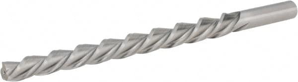 Hertel - #9 Pin, 0.6066" Diam, 0.4805" Small End, 9/16" Diam Straight Shank, 6-1/16" Flute, Taper Pin Reamer - Benchmark Tooling