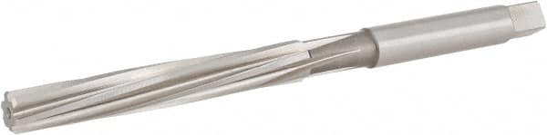 Hertel - 3/8" Diam, Straight Shank, 2-1/2" Flute, Hand Reamer - Benchmark Tooling