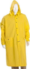 MCR Safety - Size 4XL, Yellow, Rain Jacket - 2 Pockets - Benchmark Tooling
