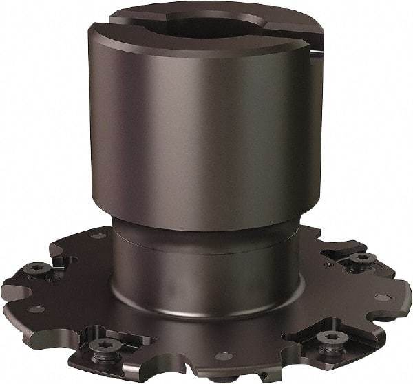 Seco - Shell Mount Connection, 0.8071" Cutting Width, 0.807" Depth of Cut, 3" Cutter Diam, 3/4" Hole Diam, 10 Tooth Indexable Slotting Cutter - R335.19 Toolholder, 335.19-1103 Insert - Benchmark Tooling