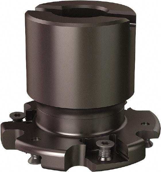 Seco - Shell Mount Connection, 0.5551" Cutting Width, 0.555" Depth of Cut, 2-1/2" Cutter Diam, 3/4" Hole Diam, 6 Tooth Indexable Slotting Cutter - R335.19 Toolholder, 335.19-1205 Insert - Benchmark Tooling