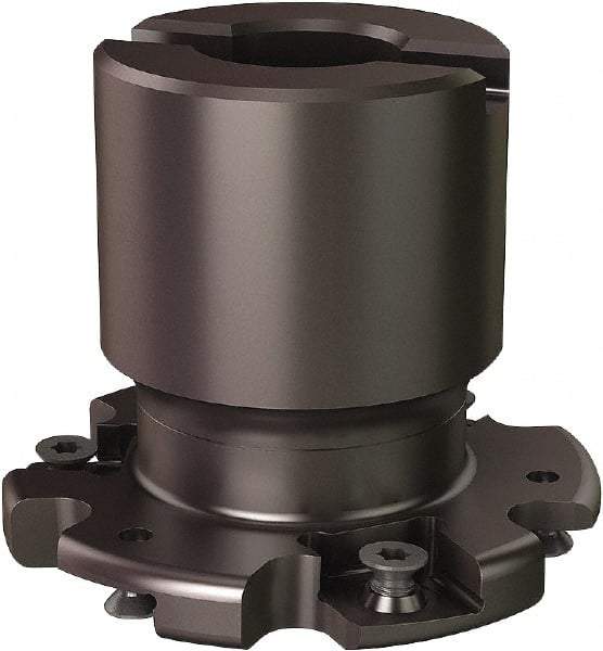 Seco - Shell Mount Connection, 0.5551" Cutting Width, 0.555" Depth of Cut, 2-1/2" Cutter Diam, 3/4" Hole Diam, 6 Tooth Indexable Slotting Cutter - R335.19 Toolholder, 335.19-12045 Insert - Benchmark Tooling