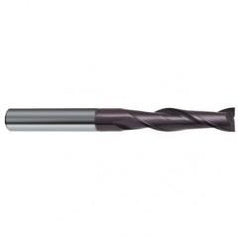 10mm Dia. x 100mm Overall Length 2-Flute Square End Solid Carbide SE End Mill-Round Shank-Center Cut-Firex - Benchmark Tooling