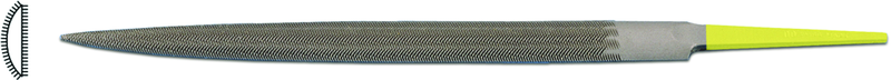 6" INOX Half-Round Ring File, Cut 2 - Benchmark Tooling