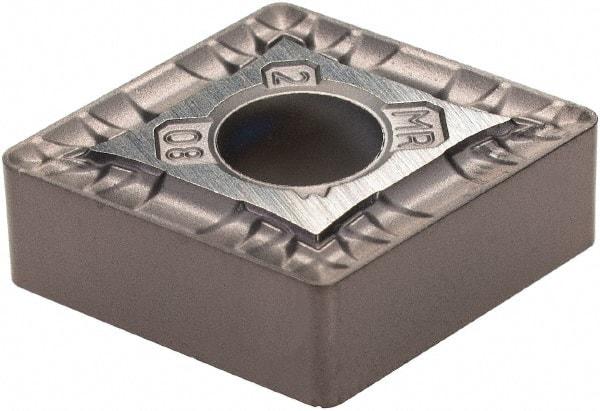 Kennametal - CNMG432 MR Grade KCU10 Carbide Turning Insert - AlTiN Finish, 80° Diamond, 1/2" Inscr Circle, 3/16" Thick, 1/32" Corner Radius - Benchmark Tooling