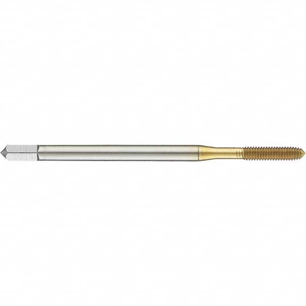 Guhring - M8x1.25 Metric 6HX D9/D10 Thread Limit Modified Bottoming Thread Forming Tap - High Speed Steel, TiN Finish, 90mm OAL, 35mm Thread Length, Right Hand Thread, Series 921 - Benchmark Tooling