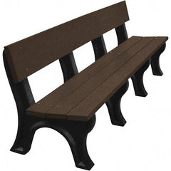 Vestil - 8' Long x 26-1/4" Wide, Recycled Plastic Bench Seat - Benchmark Tooling