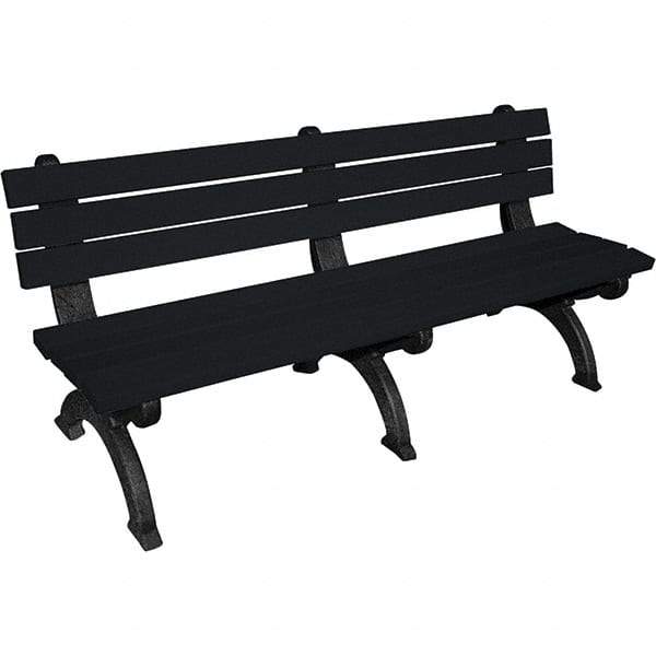 Vestil - 6' Long x 29" Wide, Recycled Plastic Bench Seat - Benchmark Tooling