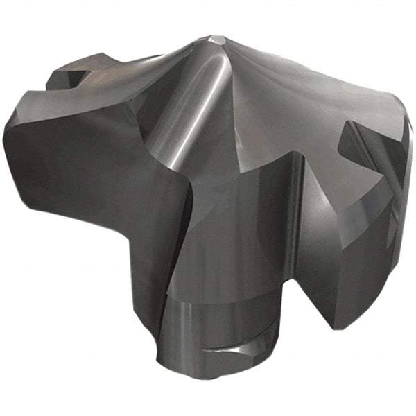 Iscar - Series HCP-IQ, 20.1mm Diam Grade IC908 Replaceable Drill Tip - Carbide, TiAlN/TiN Finish, 20 Seat Size - Benchmark Tooling