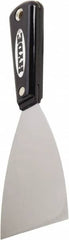 Hyde Tools - Flexible High Carbon Steel 1-Edge Scraper - 3-1/2" Blade Width, Nylon Handle - Benchmark Tooling