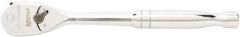 GearWrench - 3/8" Drive Pear Head Ratchet - Full Polish Chrome Finish, 8" OAL, 60 Gear Teeth, Full Polished Handle, Standard Head - Benchmark Tooling