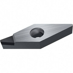 Walter - VCGT FS-1 Grade WDN10 Turning Insert - Polycrystaline Diamond Finish, 35° Rhombic, 9.53mm Inscr Circle, 4.76mm Thick, 0.8mm Corner Radius - Benchmark Tooling