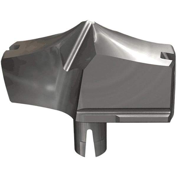 Iscar - Series HFP-IQ, 40mm Diam Grade IC908 Replaceable Drill Tip - Carbide, TiAlN/TiN Finish, 39 Seat Size - Benchmark Tooling
