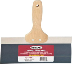 Hyde Tools - 10" Wide Flexible Blade Steel Joint Knife - Flexible, Hardwood Handle - Benchmark Tooling