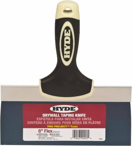 Hyde Tools - 8" Wide Flexible Blade Steel Joint Knife - Flexible - Benchmark Tooling