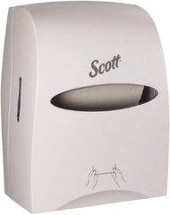 Scott - Hands Free, Plastic Paper Towel Dispenser - 16.13" High x 12.63" Wide x 10.2" Deep, 1 Roll, White - Benchmark Tooling