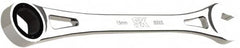 SK - 15mm 6 Point Combination Wrench - 10" OAL, Steel, Full Polish Finish - Benchmark Tooling