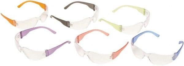 PYRAMEX - Clear Lenses, Frameless Safety Glasses - Scratch Resistant, Clear Polycarbonate Frame, Size Mini, Wrap Around - Benchmark Tooling