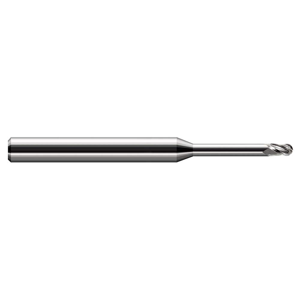 Harvey Tool - Ball End Mills; Mill Diameter (Inch): 3/8 ; Mill Diameter (Decimal Inch): 0.3750 ; Number of Flutes: 3 ; Length of Cut (Decimal Inch): 0.5700 ; Material: Solid Carbide ; Overall Length (Inch): 6 - Exact Industrial Supply