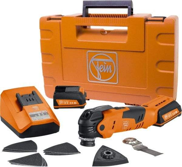 Fein - 12 Volt Cordless Multi-Tool Kit - 11,000 to 18,000 RPM - Benchmark Tooling