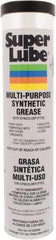 Synco Chemical - 14.1 oz Cartridge Synthetic Lubricant w/PTFE General Purpose Grease - Translucent White, Food Grade, 450°F Max Temp, NLGIG 000, - Benchmark Tooling