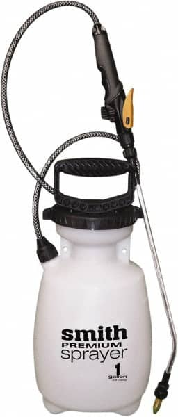 Smith Performance Sprayers - 1 Gal Chemical Safe Garden Hand Sprayer - Use with Cleaners/Degreasers, Polyethylene Tank, Funnel Mouth, Reinforced Hose - Benchmark Tooling