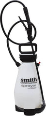 Smith Performance Sprayers - 2 Gal Chemical Safe Garden Hand Sprayer - Use with Cleaners/Degreasers, Polyethylene Tank, Funnel Mouth, Reinforced Hose - Benchmark Tooling