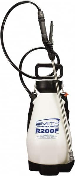 Smith Performance Sprayers - 2 Gal Chemical Safe Garden Hand Sprayer - Use with Cleaners/Degreasers, Polyethylene Tank, Funnel Mouth, Reinforced Hose - Benchmark Tooling