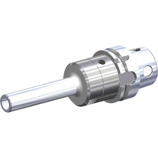 Kennametal - KM4X100 100mm Shank Diam Modular Connection, 18mm Hole Diam, Hydraulic Tool Holder/Chuck - 25.5mm Nose Diam, 200mm Projection, 39mm Clamp Depth, Through Coolant - Exact Industrial Supply