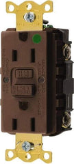 Hubbell Wiring Device-Kellems - 1 Phase, 5-15R NEMA, 125 VAC, 15 Amp, GFCI Receptacle - 2 Pole, Back and Side Wiring, Hospital Grade - Benchmark Tooling