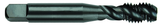 10-32 Dia. - GH2 - 3 FL - Premium HSS - Black Oxide Semi Bottoming Spiral FL Tap - Benchmark Tooling