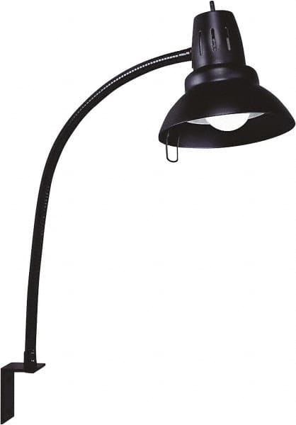 Electrix - 22 Inch, Gooseneck, L Bracket Wall, LED, Black, General Purpose Task Light - 11 Watt, 100 to 120 Volt, Nonmagnifying - Benchmark Tooling