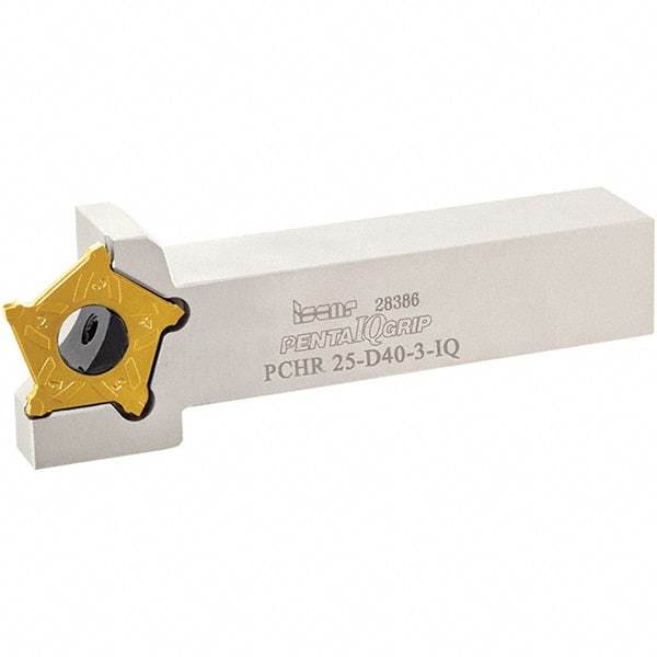 Iscar - External Thread, 0.7874" Max Depth of Cut, 3mm Min Groove Width, 135mm OAL, Right Hand Indexable Grooving Cutoff Toolholder - 32mm Shank Height x 32mm Shank Width, PENTA D Insert Style, PCH Toolholder Style, Series PentaCut - Benchmark Tooling