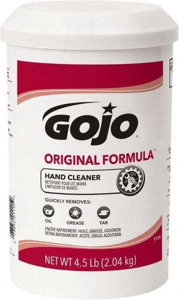 GOJO - 4.5 Lb Dispenser Refill Cream Waterless Hand Cleaner - White, Fragrance Free Scent - Benchmark Tooling