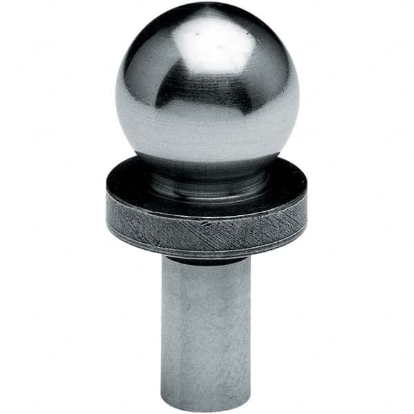 TE-CO - 1/4" Ball Diam, 0.1427" Shank Diam, Alloy Steel Inspection Tooling Ball - Benchmark Tooling