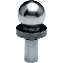 TE-CO - 1/4" Ball Diam, 0.1427" Shank Diam, Alloy Steel Inspection Tooling Ball - Benchmark Tooling