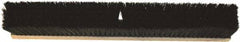 O-Cedar - 18" Medium Duty Polypropylene Push Broom - 3" Bristle Length, Wood Block, Threaded Handle Connection, Handle Sold Separately - Benchmark Tooling