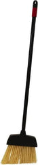 O-Cedar - 8-1/2" Wide, Beige PET Bristles, 30" Metal Handle, Angled Broom - 30 Inch Handle Length - Benchmark Tooling