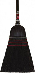 O-Cedar - 53-1/2" OAL Corn Bristle Broom - 48" Long Wood Handle, 5" Bristle Length, 12" Wide - Benchmark Tooling